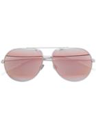 Dior Eyewear Dior Split Aviator Sunglasses - Metallic