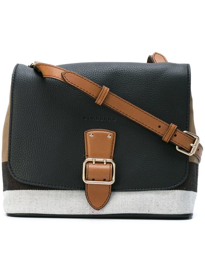 Burberry House Check Crossbody Bag, Women's, Black