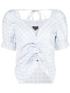 Callipygian Sweetheart Cinched Top - Blue