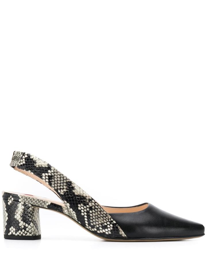 Hogl Snake Panel Pumps - Black