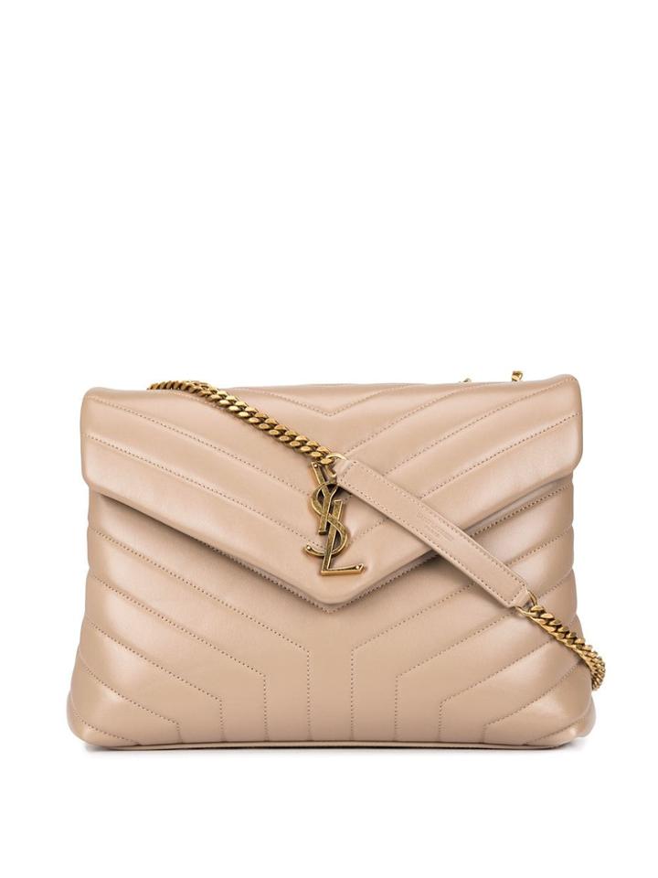 Saint Laurent Y-quilted Medium Loulou Bag - Grey