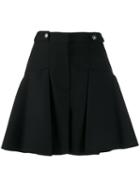 Alexander Mcqueen Full Mini Pleated Skirt - Black