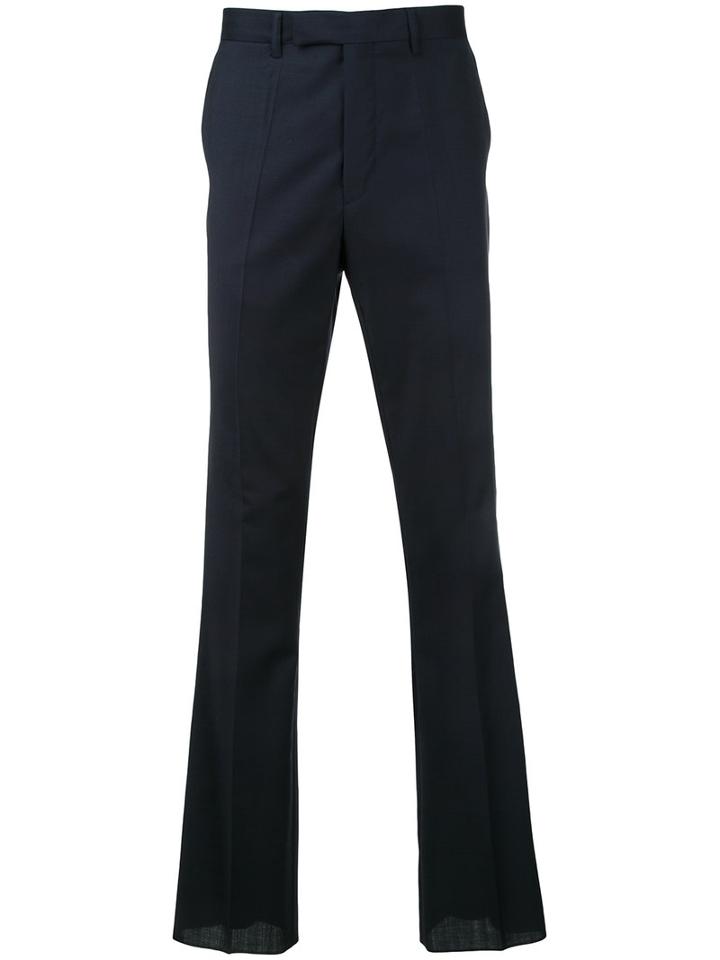 Raf Simons - Slightly Flared Trousers - Men - Virgin Wool - 48, Black, Virgin Wool