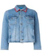 Mih Jeans Arch Customised Denim Jacket By Alex Carl, Women's, Size: Small, Blue, Cotton