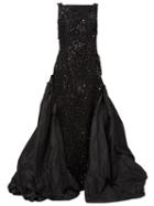 Oscar De La Renta Embellished Gown Dress
