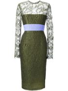 Alex Perry 'eliza' Dress, Women's, Size: 8, Green, Linen/flax/polyester/acetate