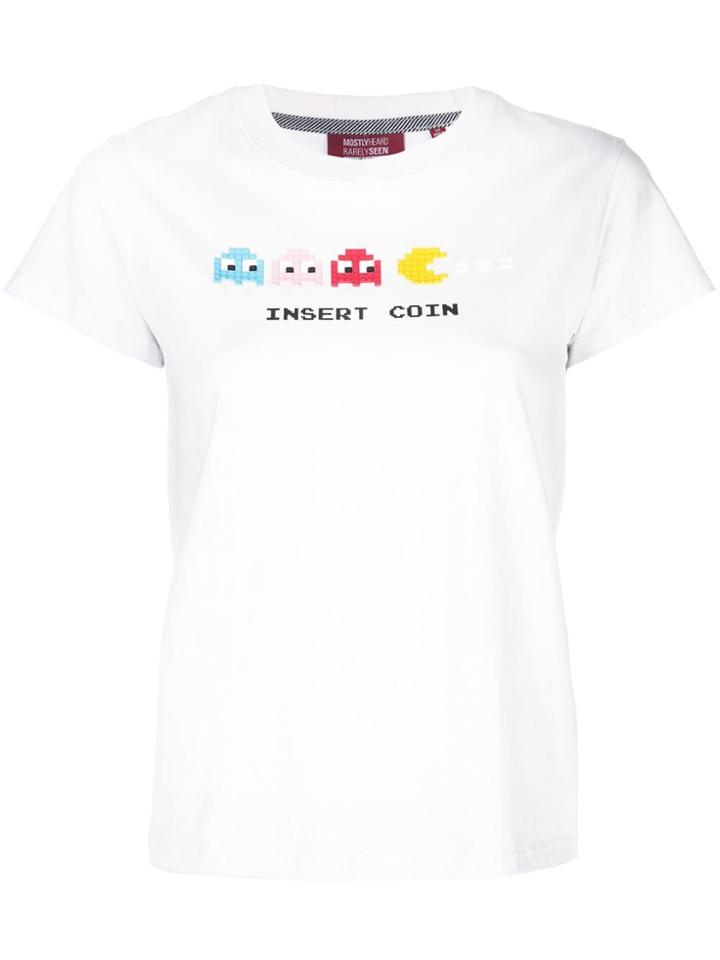 Mostly Heard Rarely Seen 8-bit Ghosts T-shirt - White