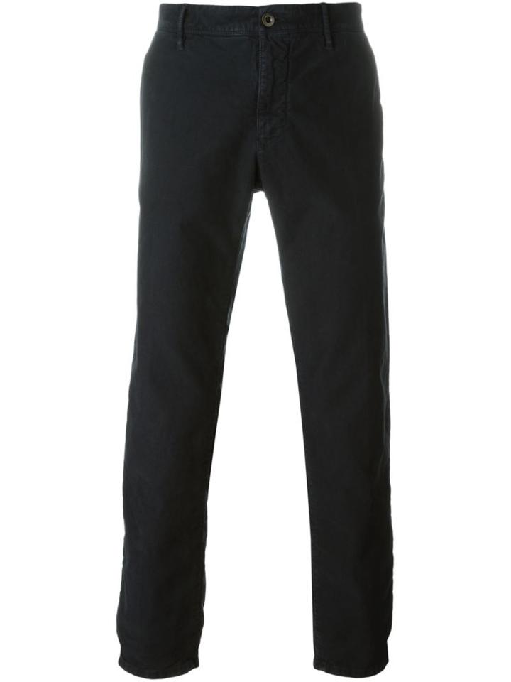Incotex Straight Leg Trousers, Men's, Size: 31, Blue, Cotton/spandex/elastane
