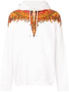 Marcelo Burlon County Of Milan Wings Flame Hooded Sweatshirt - White