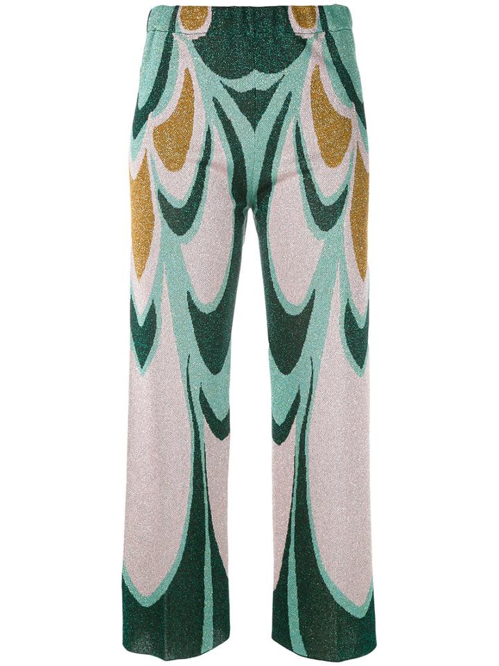 Circus Hotel - Knitted Cropped Trousers - Women - Polyester/viscose - 44, Polyester/viscose