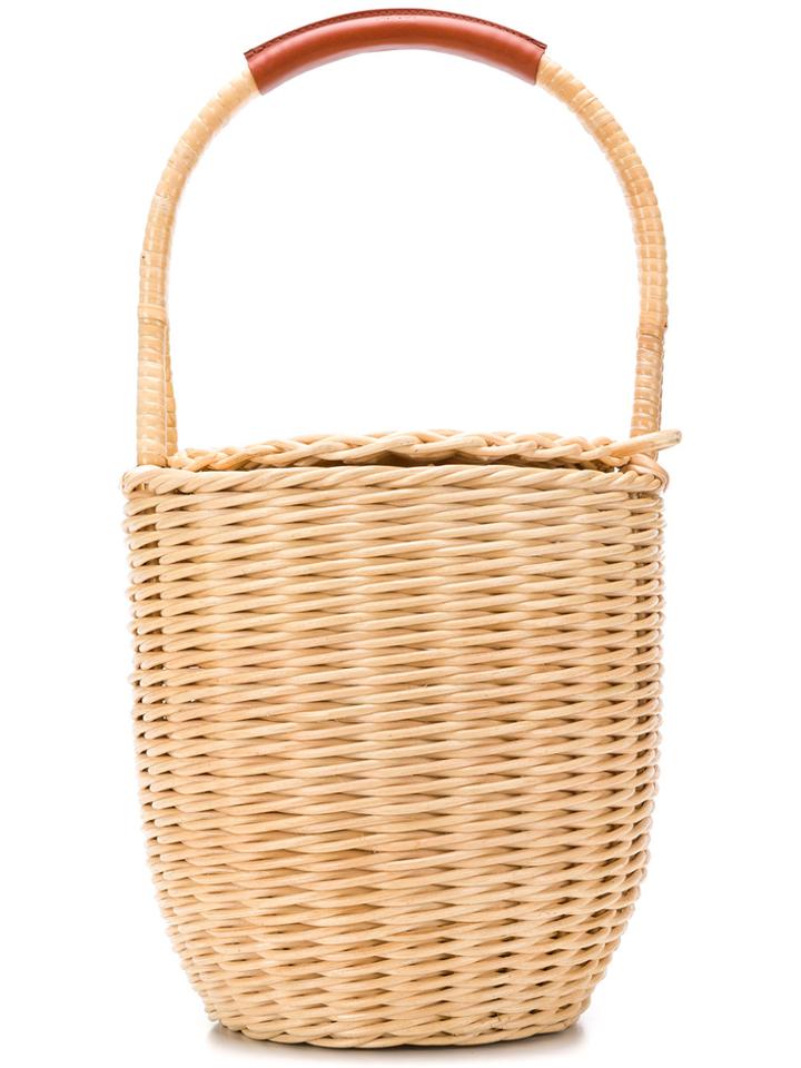 A.p.c. Woven Basket Tote - Nude & Neutrals