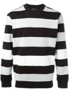 Diesel Black Gold Striped Sweatshirt, Men's, Size: Small, Viscose/polyamide/spandex/elastane