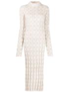 Jil Sander Check Pattern Jumper Dress - Neutrals