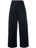 Jil Sander Cropped Pants, Women's, Size: 38, Black, Cotton