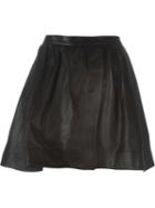 Iro 'glody' Skirt, Women's, Size: 40, Black, Lamb Skin/polyester/viscose