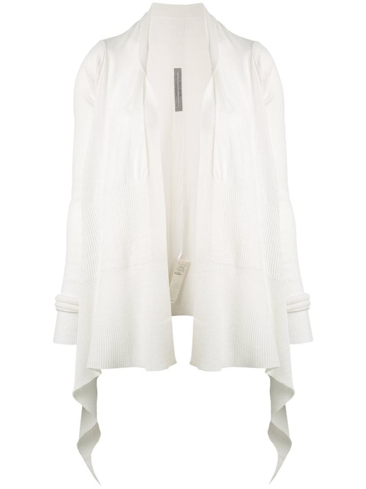 Medium Wrap Cardigan - Women - Virgin Wool - L, White, Virgin Wool, Rick Owens