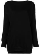 Snobby Sheep Round Neck Sweater - Black