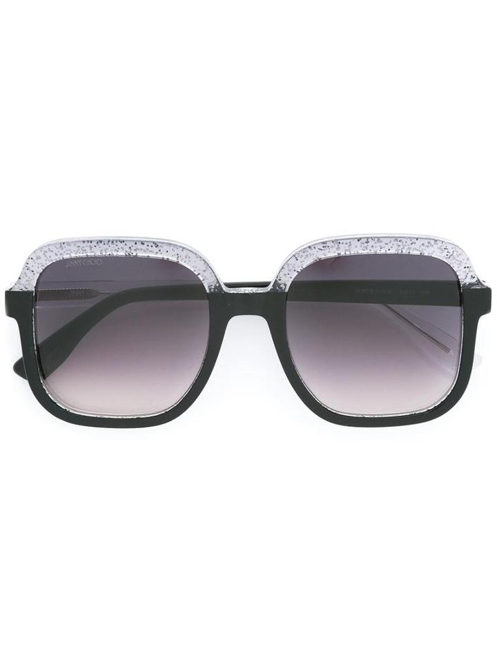 Jimmy Choo Eyewear - Glint Sunglasses - Unisex - Acetate - One Size, Black, Acetate