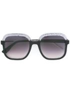 Jimmy Choo Eyewear - Glint Sunglasses - Unisex - Acetate - One Size, Black, Acetate