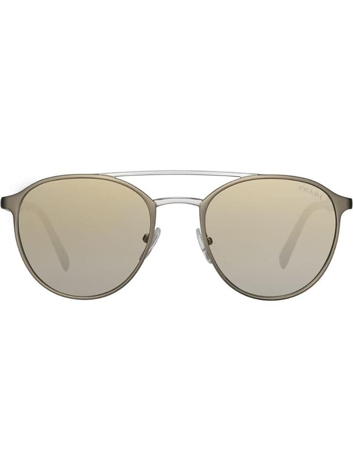 Prada Eyewear Mirrored Gradient Sunglasses - Grey
