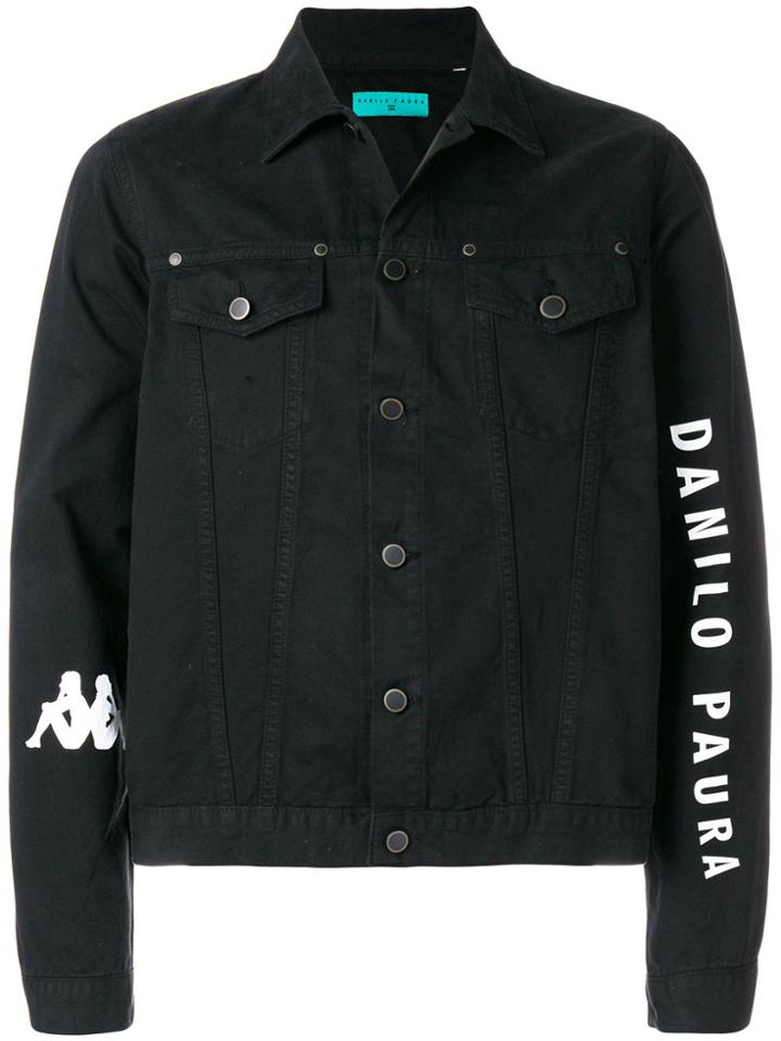 Paura Paura X Kappa Kurt Denim Jacket - Black