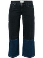 Simon Miller Hiko Wide Leg Cropped Jeans, Women's, Size: 26, Black, Cotton
