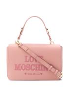 Love Moschino Embroidered Logo Tote Bag - Pink
