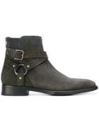 Dolce & Gabbana Buckled Ankle Boots - Grey