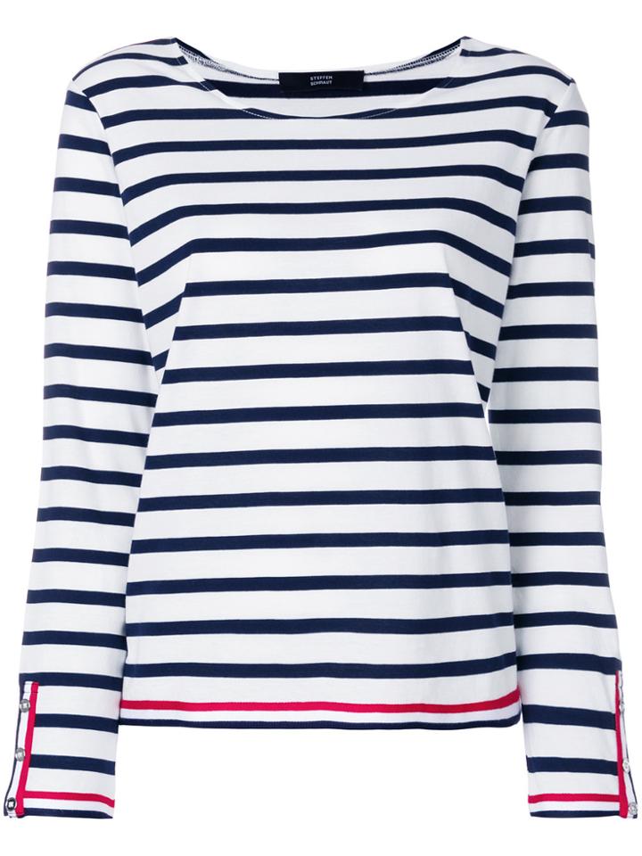 Steffen Schraut Breton Stripe T-shirt - Blue