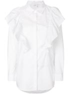 Just Female Ruffle Shirt - White