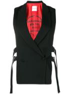 Each X Other Side Tie Gilet - Black