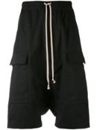 Slouch Shorts - Men - Cotton - 48, Black, Cotton, Rick Owens