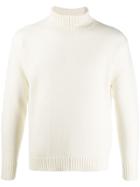 Laneus Rollneck Knit Sweater - White