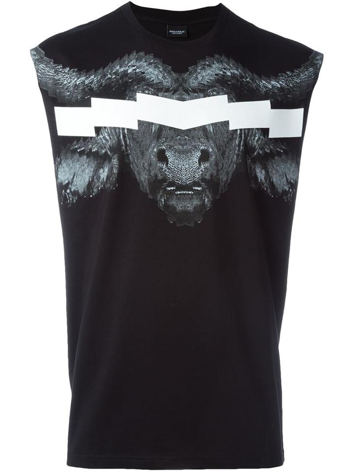 Marcelo Burlon County Of Milan 'pokigron' Tank Top, Men's, Size: Medium, Black, Cotton