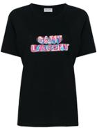 Saint Laurent Neon Logo T-shirt - Black