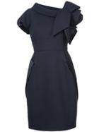 Dice Kayek Bow Detail Dress - Blue