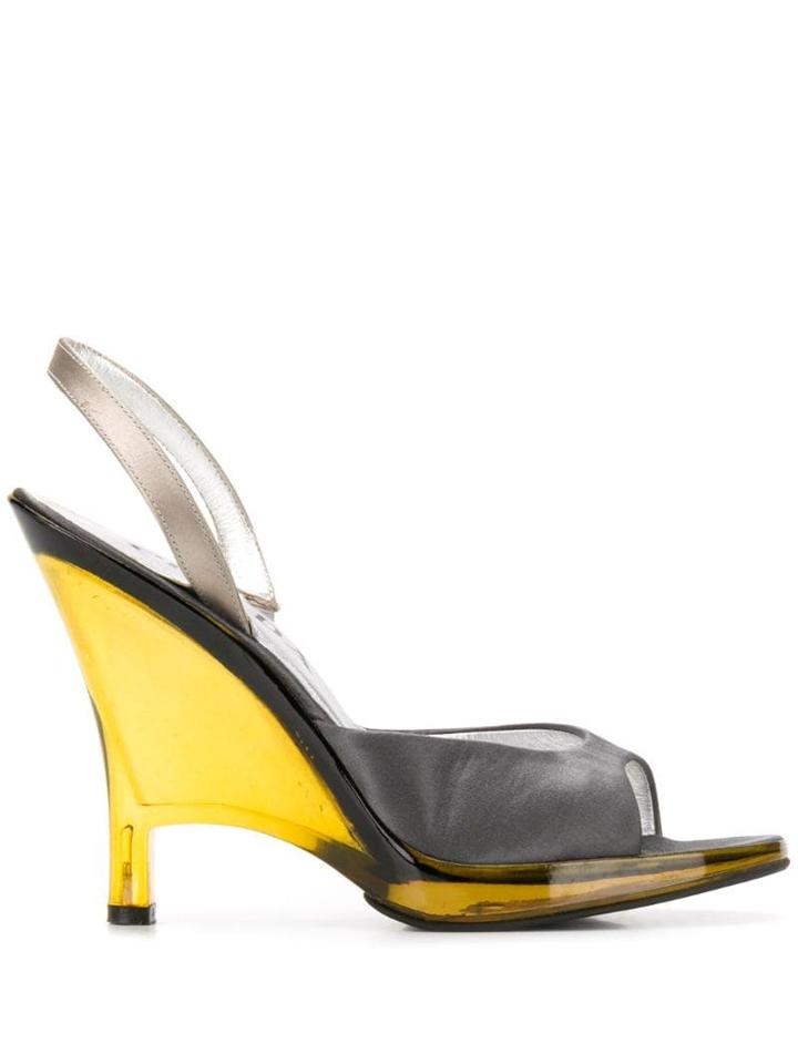 Prada Pre-owned 1990's Wedge Pumps - Grey