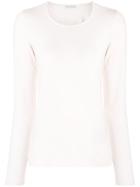 Le Tricot Perugia Crew Neck Jumper - Pink