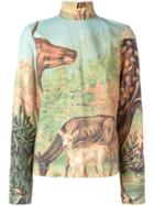 Walter Van Beirendonck Vintage Deer Print Top - Multicolour