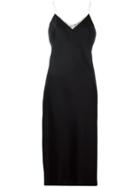Dkny Satin Slip Dress, Women's, Size: Small, Black, Triacetate/polyester