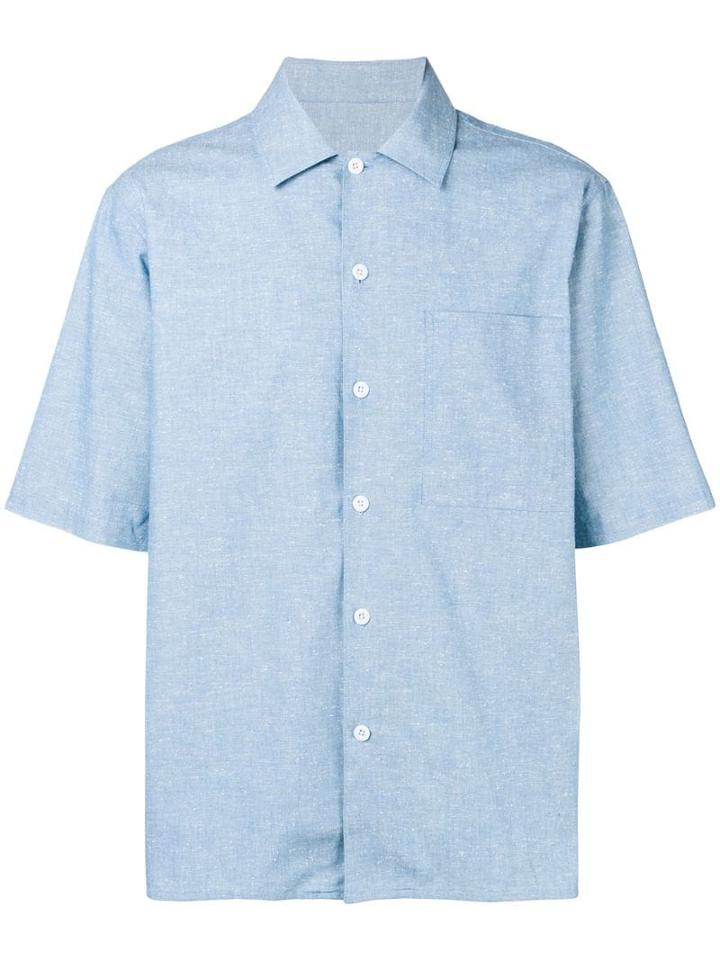 Ami Paris Camp Collar Shirt - Blue