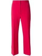 Fendi Cropped Tailored Trousers - Pink & Purple