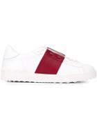Valentino Open Sneakers, Men's, Size: 41.5, White, Leather/rubber