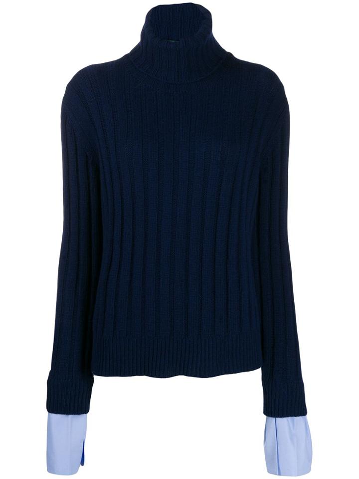 Jejia Roll Neck Jumper - Blue