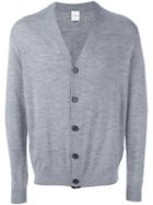 Paul Smith V-neck Cardigan, Men's, Size: Large, Grey, Merino