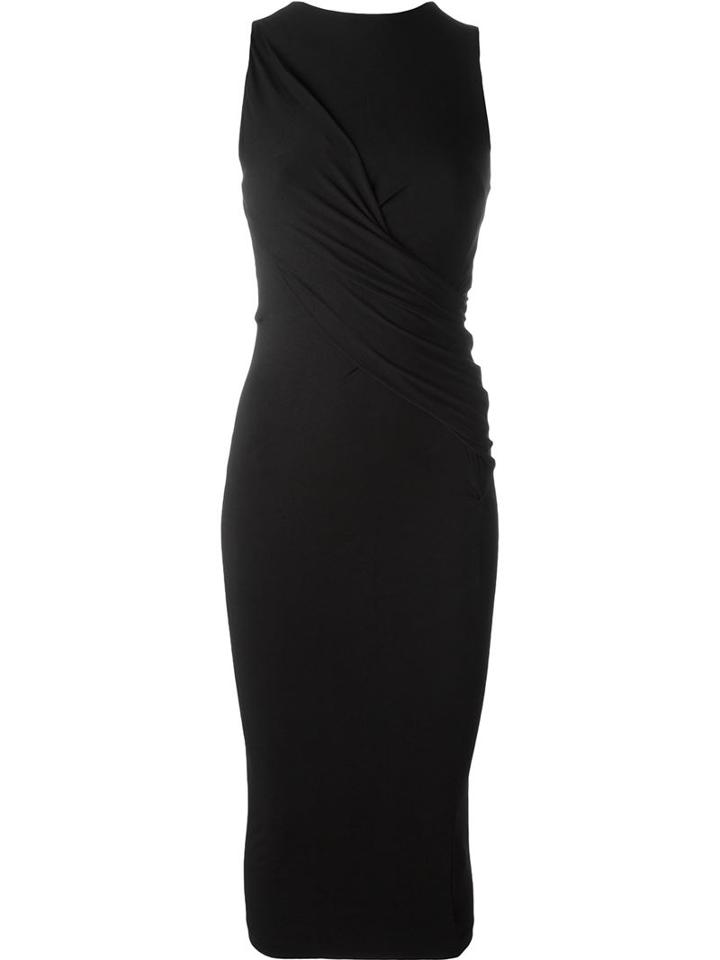 T By Alexander Wang Draped Midi Dress