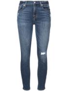 7 For All Mankind High Waisted Skinny Jeans - Blue