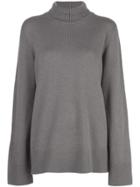 The Row Roll Neck Jumper - Grey