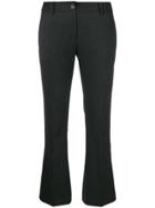 Alberto Biani Cropped Bootcut Trousers - Grey