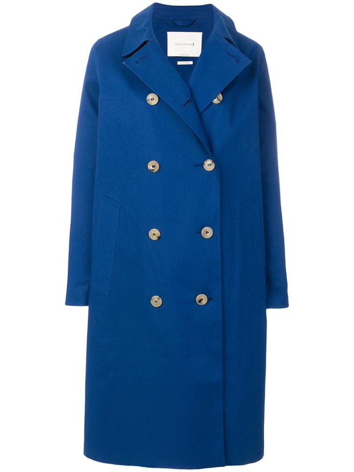 Mackintosh Vintage Double-breasted Coat - Blue